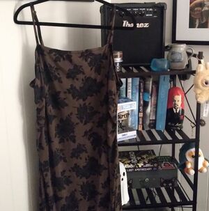 Brown Floral Slip Dress